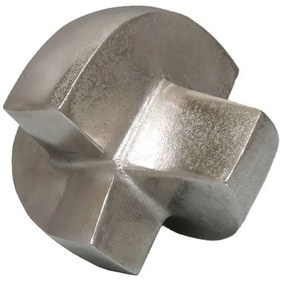 Διακοσμητικό Επιτραπέζιο Κόμπος Brontie 032499 20x19x19cm Silver Αλουμίνιο