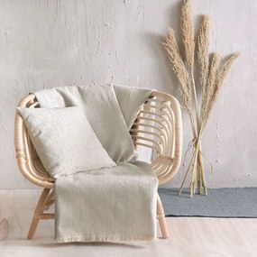 Ριχτάρι Dante Beige Ρυθμός Three-Seater 180x280cm Cotton-Polyester
