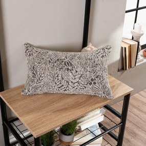 Μαξιλάρι Διακοσμητικό (Με Γέμιση) Montana 07 Dark Grey Teoran 30Χ50 Acrylic,Cotton,Polyester