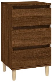 vidaXL Κομοδίνο Καφέ δρυς 40x35x70 εκ. από Επεξεργασμένο Ξύλο