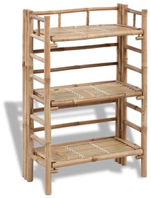 Τριώροφη Μπαμπού Ραφιέρα για Φυτά