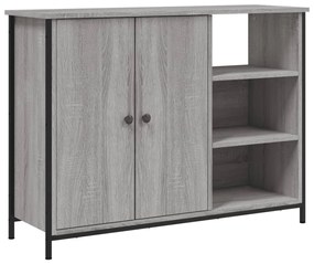 vidaXL Ντουλάπι Γκρι Sonoma 100x33x75 εκ. από Επεξεργασμένο Ξύλο