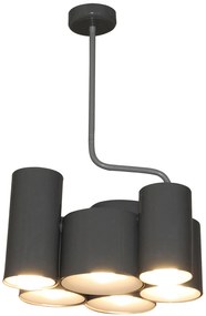 HL-3566-6P BRODY DARK GREY METALLIC PENDANT HOMELIGHTING 77-3994