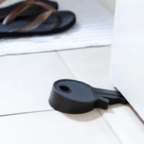 Σφήνα Πόρτας από Εύκαμπτο Πλαστικό 10x4x2cm Σχήμα Κλειδί - Καφέ