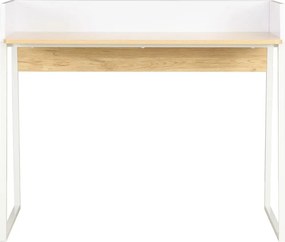 vidaXL Γραφείο Λευκό / Χρώμα Δρυός 90 x 60 x 88 εκ.