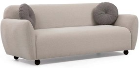 Καναπές Τριθέσιος Eddy 560ARE1329 223x83x86cm Cream