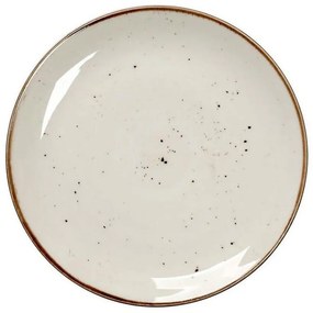Πιάτο Πορσελάνινο Terra Ρηχό Σετ 6 τμχ Tlk101K6 Φ26cm Cream Espiel Porcelain
