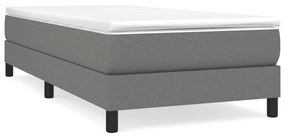 ΚΡΕΒΑΤΙ BOXSPRING ΜΕ ΣΤΡΩΜΑ ΣΚΟΥΡΟ ΓΚΡΙ 90X200 ΕΚ. ΥΦΑΣΜΑΤΙΝΟ 3144046