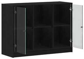 vidaXL Πλαϊνό γραφείο Μαύρη δρυς 102 x 37 x 75.5 εκ.