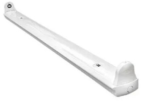 Σκαφάκι Για LED T8 Λάμπα 120cm 16-4120 ΦOS_ME-16-4120-Λευκό 16-4120