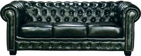 Καναπές Chesterfield Queen Τριθέσιος-Prasino