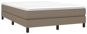 ΚΡΕΒΑΤΙ BOXSPRING ΜΕ ΣΤΡΩΜΑ TAUPE 160X200 ΕΚ. ΥΦΑΣΜΑΤΙΝΟ 3144089