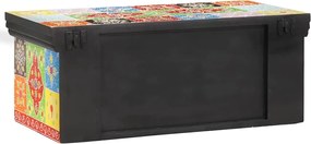 vidaXL Ντουλάπι TV Πολύχρωμο 60 x 30 x 24 εκ Μασίφ ξύλο μάνγκο