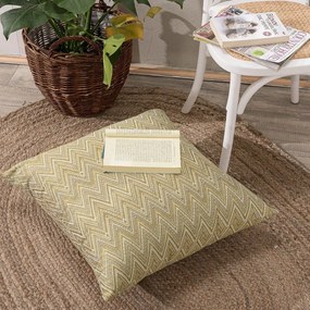 Μαξιλαροθήκη Διακοσμητική Rota 08 Lime Teoran 65Χ65 Acrylic,Cotton,Polyester