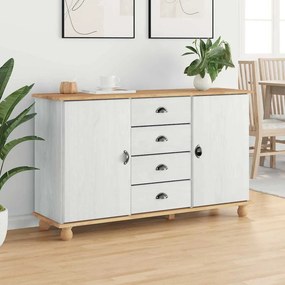vidaXL Πλαϊνό γραφείο ASKIM 133,5 x 40 x 79 εκ. Μασίφ ξύλο πεύκου