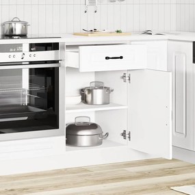 vidaXL ντουλάπι βάσης κουζίνας Kalmar Λευκό από Επεξεργασμένο Ξύλο