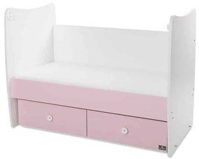 Βρεφικό κρεβάτι  MATRIX  White + Pink 10150600038P  Lorelli