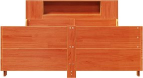 vidaXL Σκελετός Κρεβ. Χωρίς Στρώμα Καφέ Κεριού 160x200 εκ Μασίφ Πεύκο