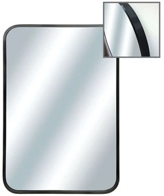 Καθρέπτης Τοίχου Ορθογώνιος 15-00-23364-2 50x4x70cm Black Marhome Αλουμίνιο,Γυαλί