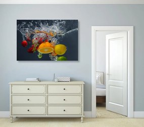 Εικόνα φρούτων στο νερό - 60x40