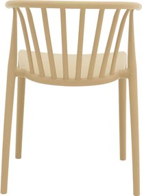 Πολυθρόνα Zelma pakoworld pp σε cappucino απόχρωση 55x53x73εκ