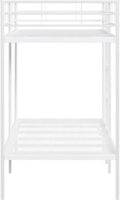 vidaXL Κουκέτα χωρίς στρώμα Λευκό 90x200 cm Ατσάλι