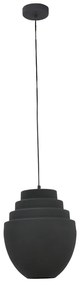 Intrahome Φωτιστικό οροφής Kelsy intrahome E27 μαύρο μέταλλο Φ30x122εκ | SKU: INTRAPA-398111123