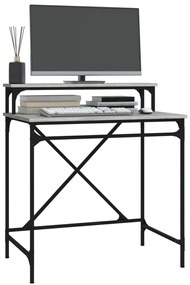 vidaXL Γραφείο Γκρι Sonoma 80x50x90 εκ. από Επεξεργασμένο Ξύλο