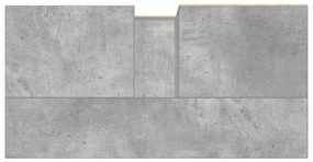vidaXL Ντουλάπι Μπάνιου Γκρι Σκυροδέματος 65x33x60 εκ. Επεξ. Ξύλο