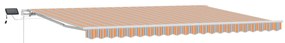 vidaXL Ανασυρόμενη Τέντα με Πολυχρωμία 500x300 cm