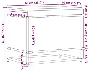 ΚΟΥΤΙ ΑΠΟΘΗΚΕΥΣΗΣ ΜΕ ΚΑΦΕ ΔΡΥΣ 60X40X51,5 ΕΚ. ΕΠΕΞ. ΞΥΛΟ 848798