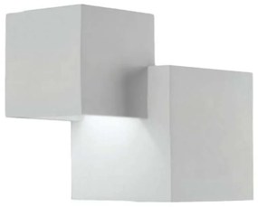 Φωτιστικό Τοίχου - Απλίκα Rubik I-RUBIK-AP2 2xG9 25W 19,5x11,5x16cm White Intec Plaster