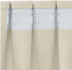 vidaXL Κουρτίνες συσκότισης 2 pcs Κρεμ 140 x 225 cm Βελούδο