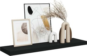 vidaXL Ράφι Τοίχου Μαύρο 90 x 23,5 x 3,8 εκ. MDF