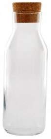 Δοχείο - Μπουκάλι Αποθήκευσης 014.KG1037 Φ9x27cm 1100ml Clear Glass,Felt