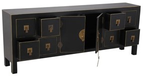 Τηλεόραση ORIENTE 130 x 24 x 50,5 cm Μαύρο Χρυσό Ξύλο