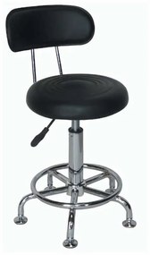 BAR73 ΜΑΥΡΟ PU(Σ2)ΣΚΑΜΠΟ ΜΕ ΑΜΟΡΤΙΣΕΡ ZITA PLUS 36Χ42Χ42.5-56/64.5-78.5εκ.