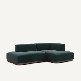 Γωνιακός δεξιός καναπές με βελούδινη ταπετσαρία, Jacopo