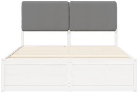 vidaXL Σκελετός Κρεβατιού με Επενδεδυμένο Κεφαλάρι Μαύρο 200 x 200 cm