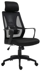 BF2950W Πολυθρόνα Γραφείου Διευθυντή, Mesh Μαύρο 60x67x119/129cm ΕΟ544,1W