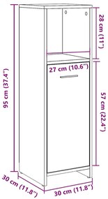 ΣΤΗΛΗ ΜΠΑΝΙΟΥ ΠΑΛΙΟ ΞΥΛΟ 30 X 30 X 95 ΕΚ. ΑΠΟ ΜΟΡΙΟΣΑΝΙΔΑ 856033