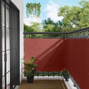 vidaXL Οθόνη Μπαλκονιού Τερακότα 110 x 600 εκ Ύφασμα Όξφορντ