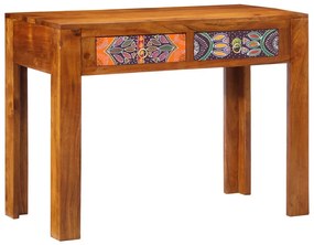 vidaXL Γραφείο γραφής με συρτάρι με αποθήκευση Καφέ 100 x 50 x 75 cm