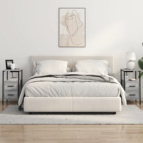 vidaXL Κουτιά Κρεβατοκάμαρας 2 pcs Γκρι sonoma 30 x 48 x 61 εκ