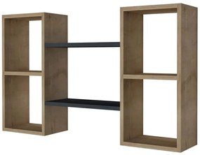 Ραφιέρα Τοίχου Bambi 835PUQ1671 105x19,6x60cm Oak-Anthracite