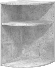 vidaXL End Table Σκυρόδεμα Γκρι 39,7 x 39,7 x 60 εκ Επεξεργασμένο ξύλο