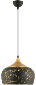 Φωτιστικό Οροφής 518LMS1122 Φ30x133cm 1xE27 40W Black-Gold Opviq