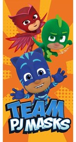 Πετσέτα Θαλάσσης Παιδική Βελουτέ Disney PJ Masks 30 Multi DimCol Beach 70x140cm 100% Cotton
