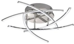 Πλαφονιέρα LED Cross TW Λευκό ματ-Χρώμιο από Fischer Honsel-20108-Λευκό - Χρώμιο 20108