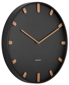 Ρολόι Τοίχου Grace KA5942BK 40x4,5cm Black Karlsson Metal